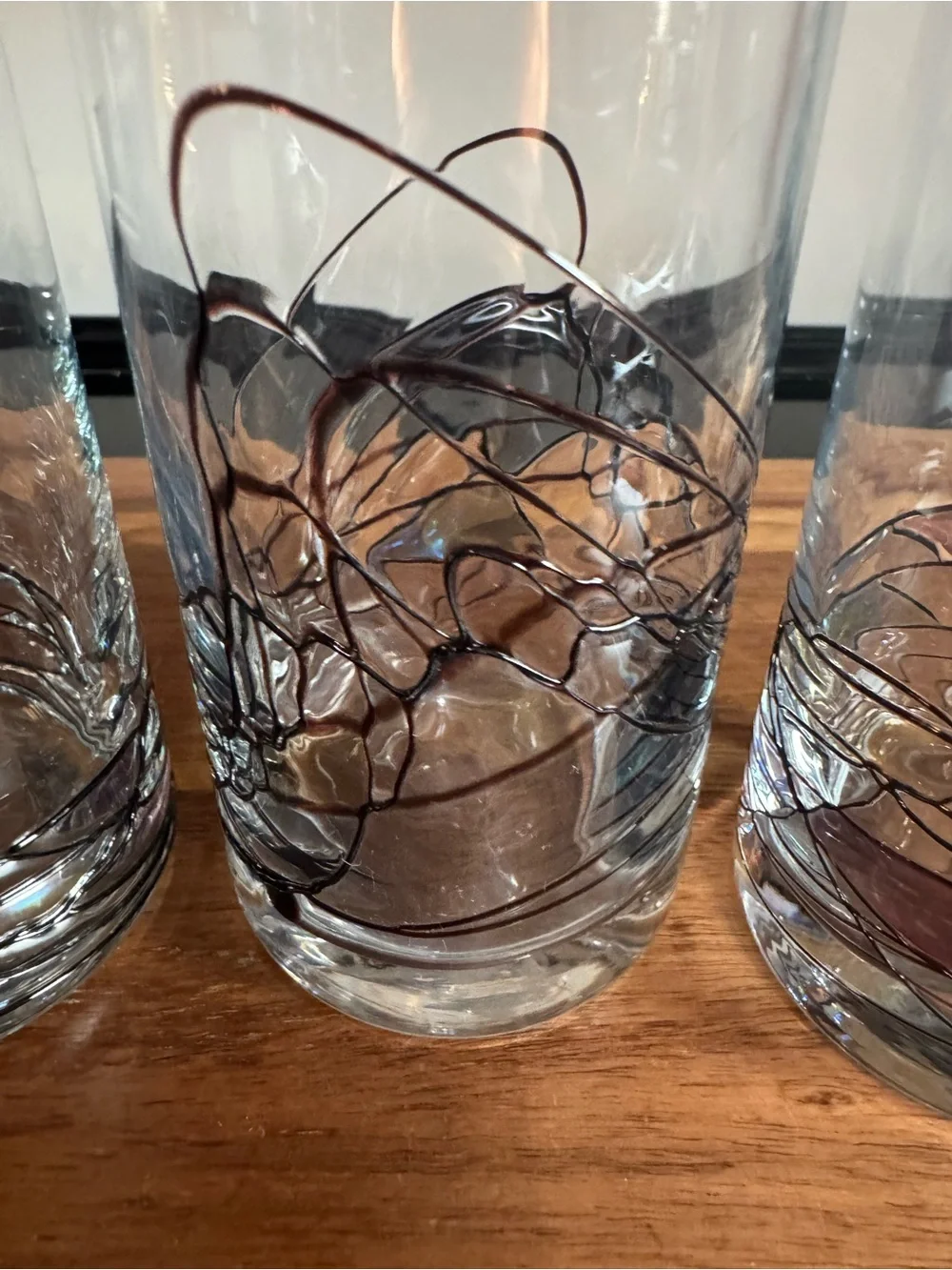 Set of 4 Luminescence Milano Romania Stained-Glass Drinking Glasses
